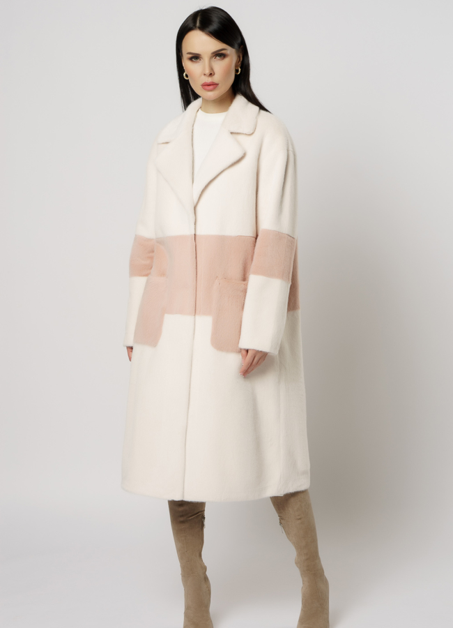 фото Женское пальто с английским воротником модель № 20737