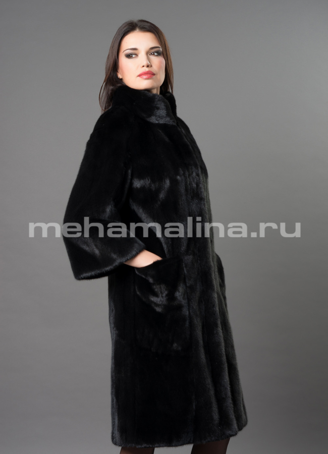 Норковая шуба  модель № S-665 универмаг малина