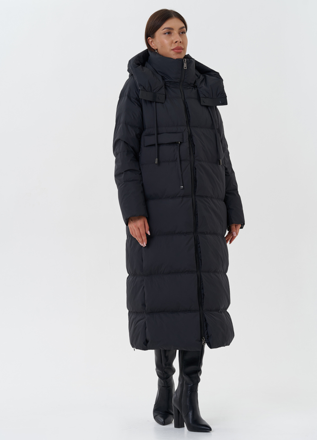 Женский пуховик с капюшоном модель № 28500 в кредит