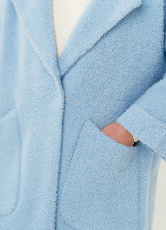 Женский кардиган голубого цвета модель № 1829 универмаг малина