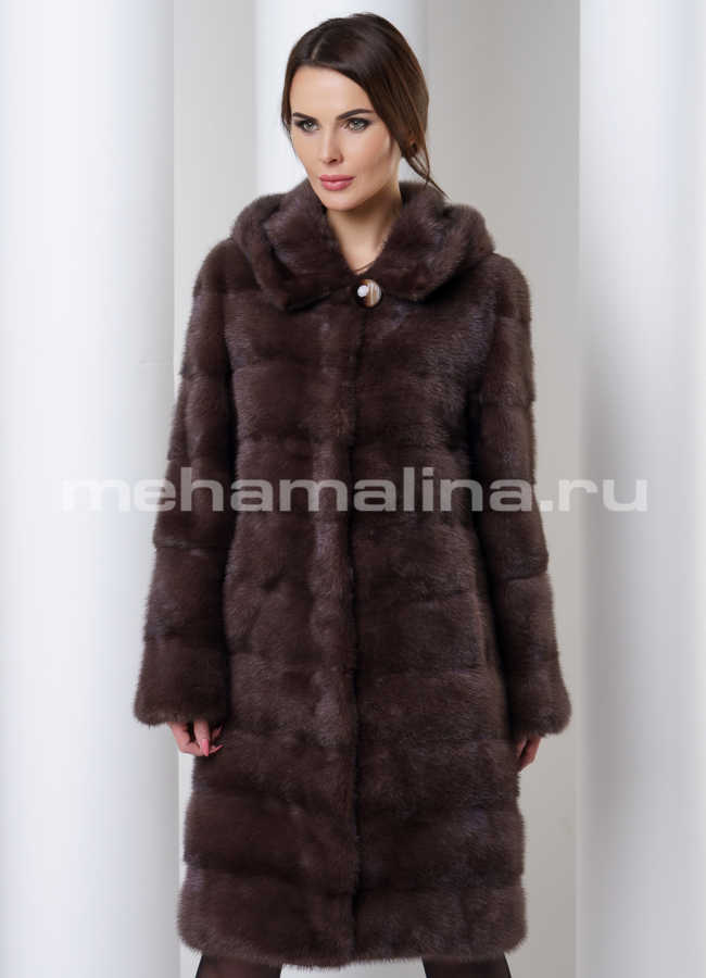 Шуба из норки модель № S-554 универмаг малина