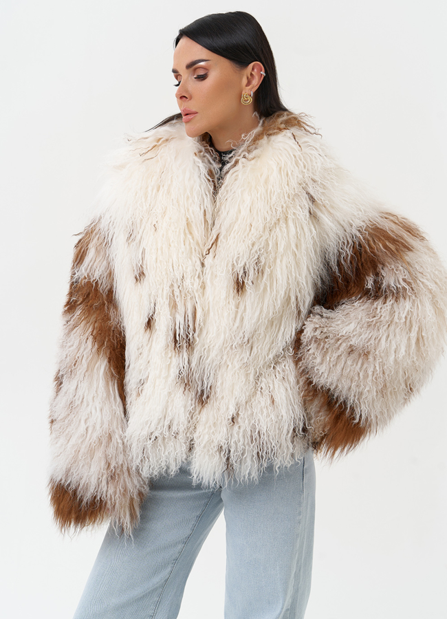 Женская шуба из меха ламы модель № 31038 универмаг малина Женская шуба из меха ламы модель № 31038 универмаг малина