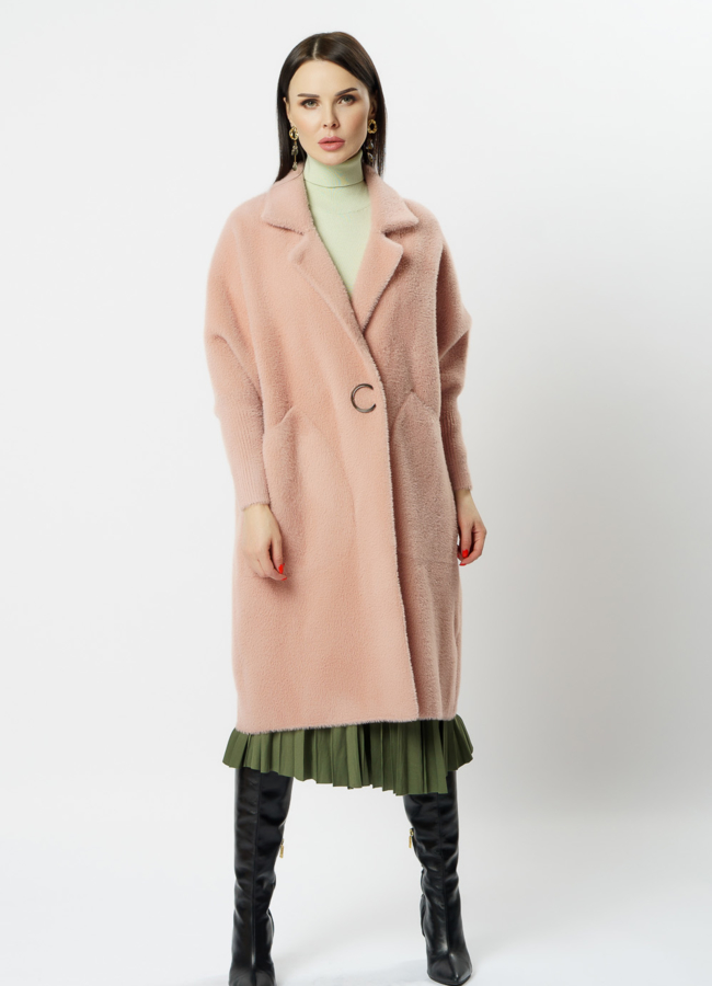 фото Женский кардиган в цвете пудра модель № 20517