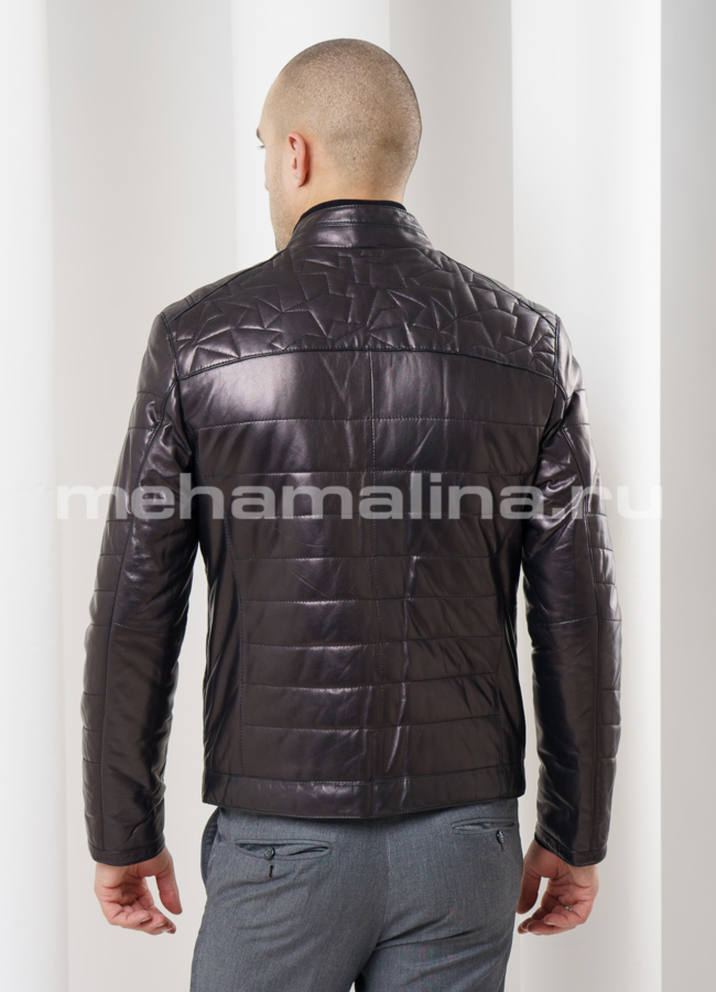 Кожаная куртка модель № KP-111 в рассрочку