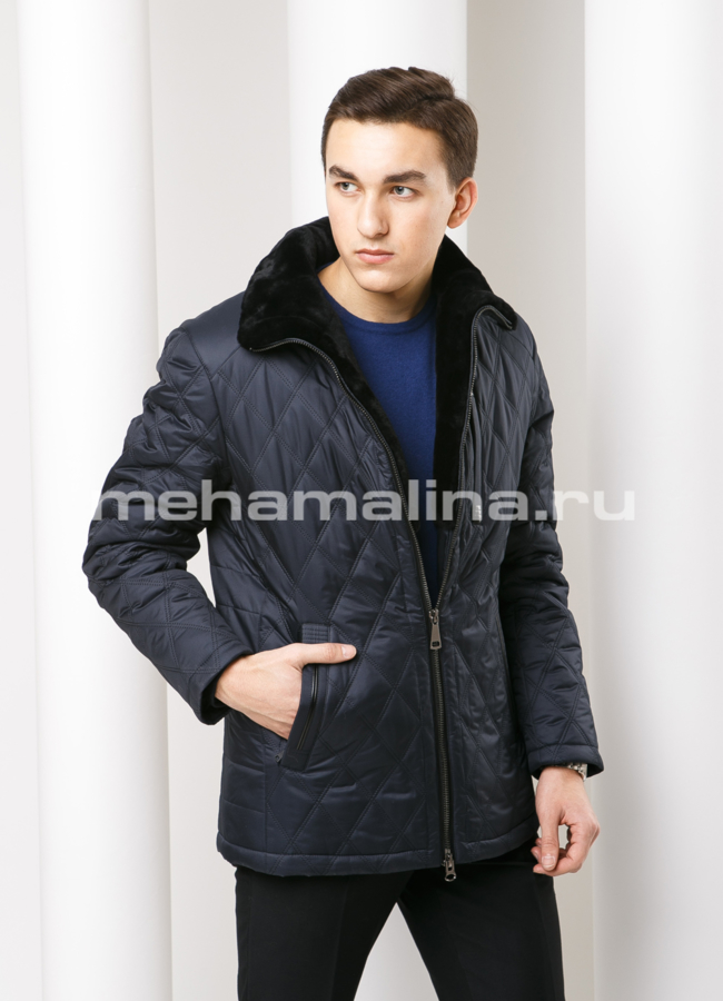 Куртка модель № KM-24 меха малина