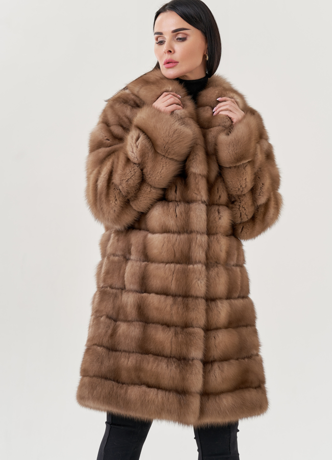 Шуба из куницы  модель № 79563 универмаг малина