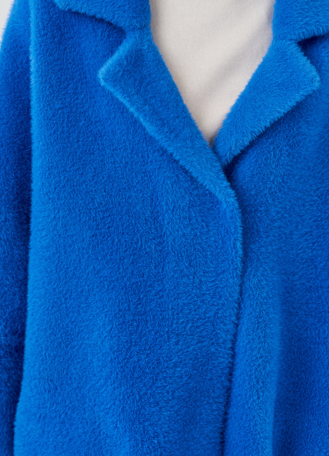 Короткий кардиган синего цвета модель № 80240 в рассрочку