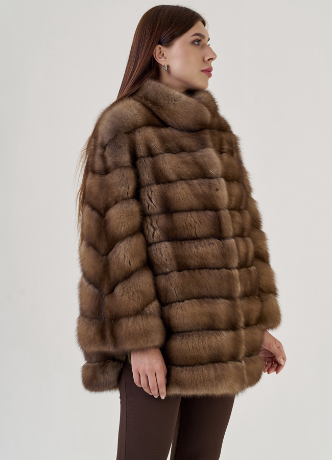 Куртка из куницы модель № 78899 универмаг малина