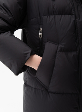 Женский пуховик с капюшоном 