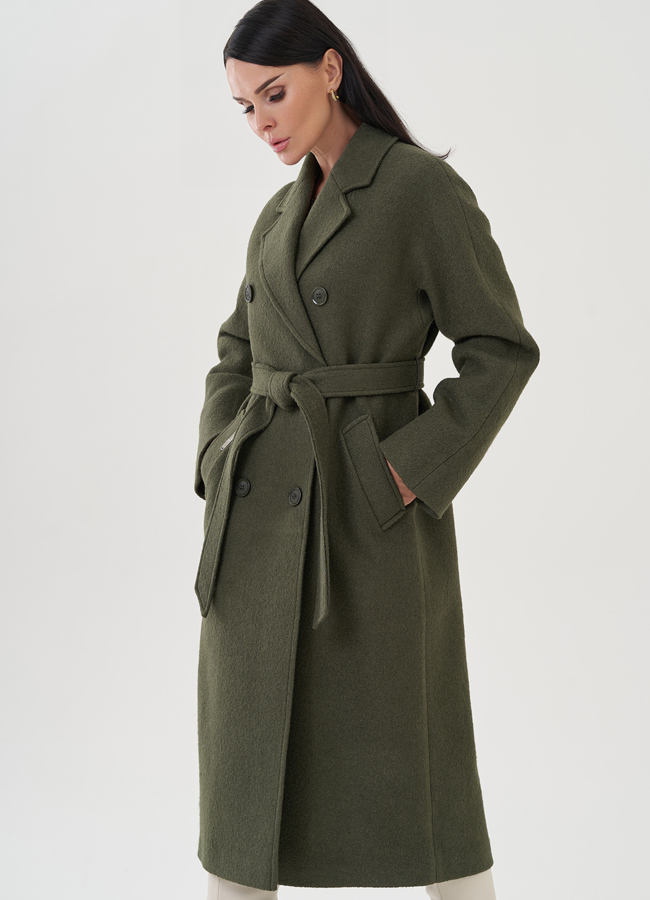 Пальто женское с английским воротником модель № 24758 в рассрочку