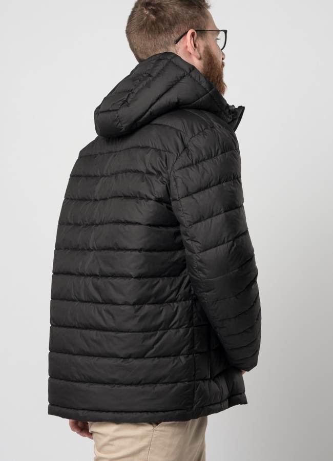 Мужская утепленная куртка с капюшоном модель № M9033 универмаг малина