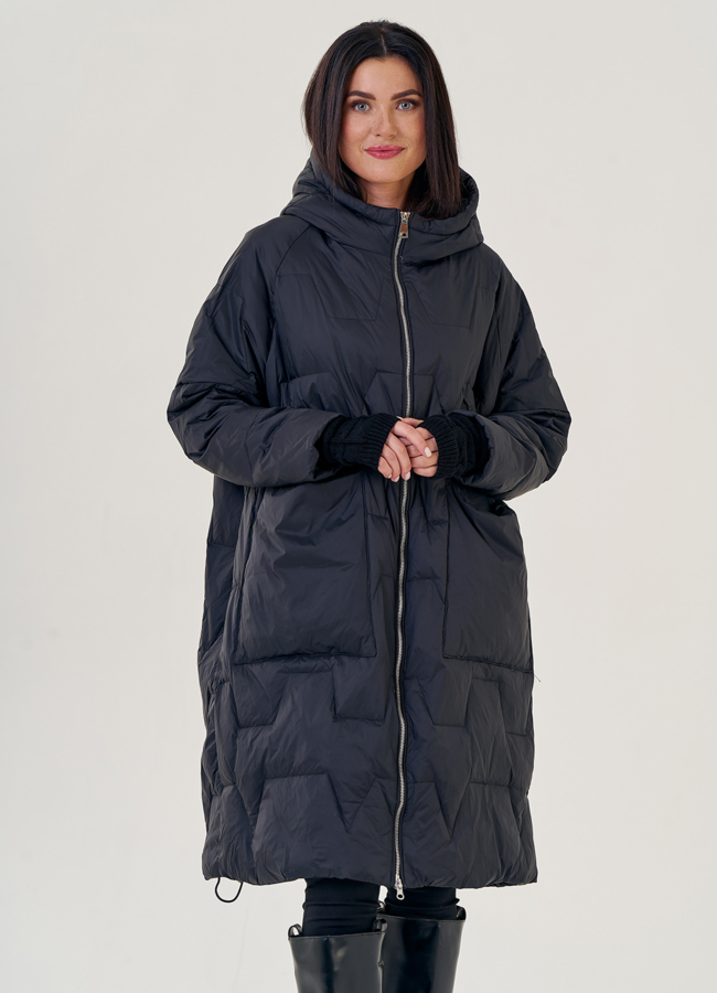 Женский пуховик оверсайз  модель № 23227 в рассрочку