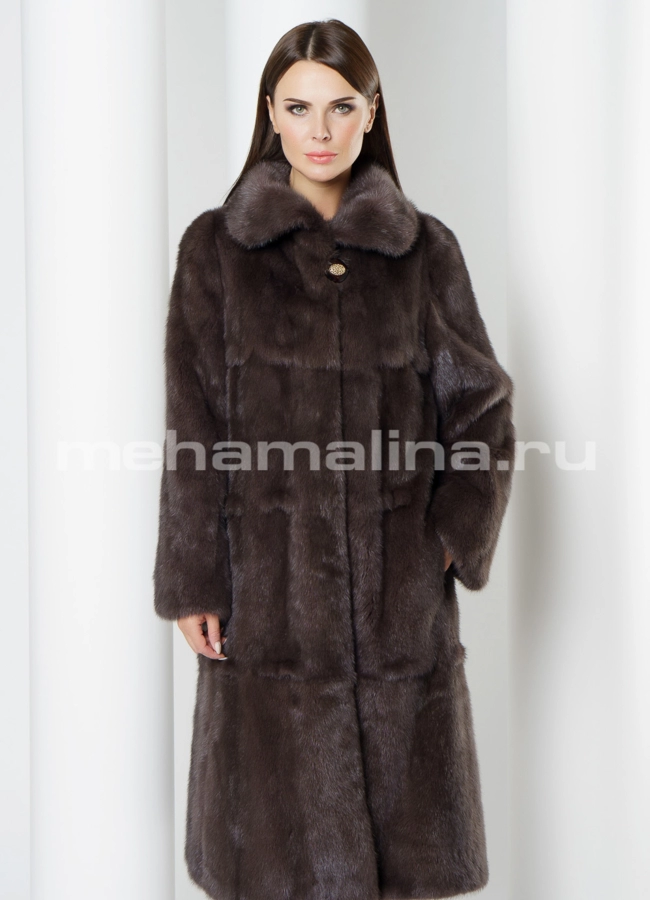 Норковая шуба  модель № S-638 универмаг малина