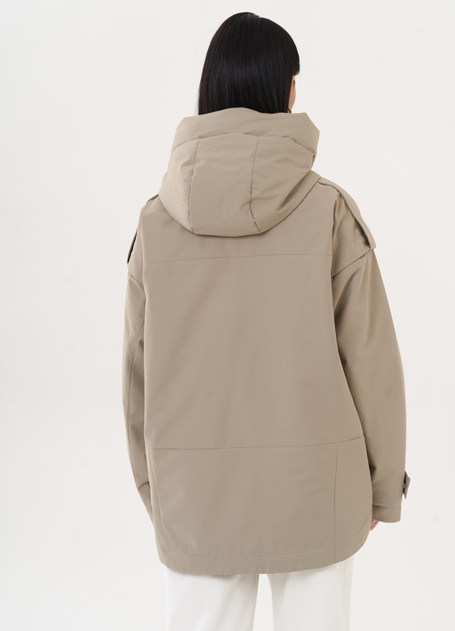 Женская куртка с накладными карманами модель № 27004 универмаг малина