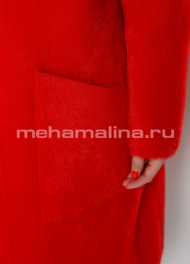 Пальто с английским воротником на кнопках  модель № 231 универмаг малина