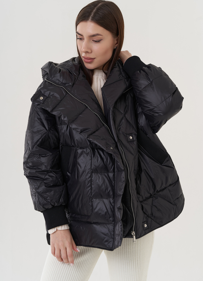 Куртка женская с капюшоном  модель № 25953 универмаг малина