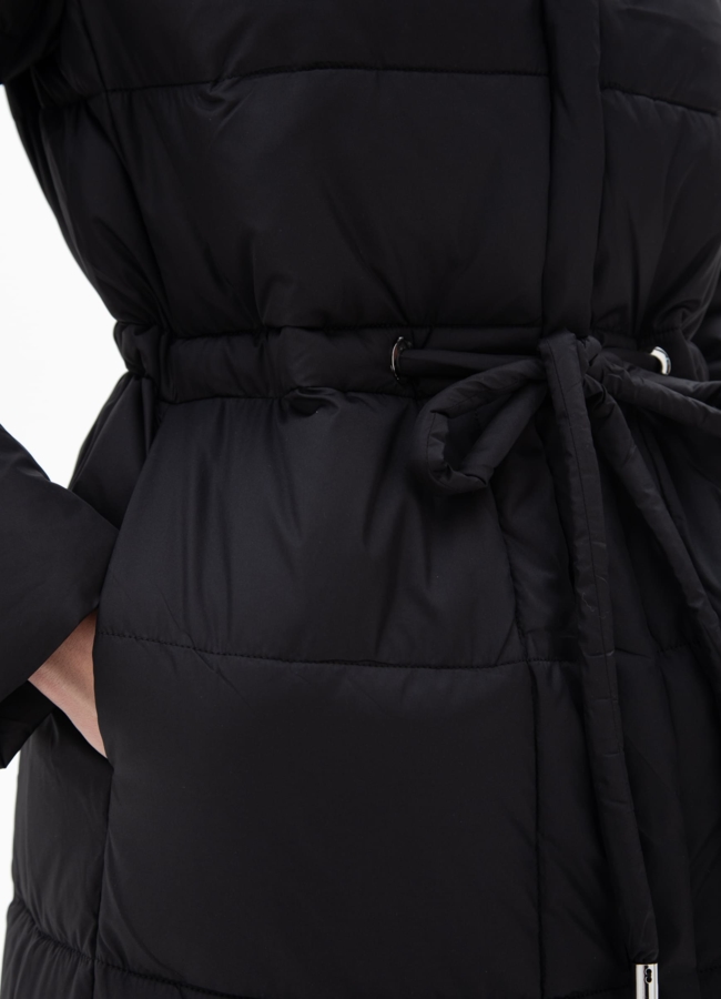 Пуховик женский с капюшоном  модель № 25513 универмаг малина