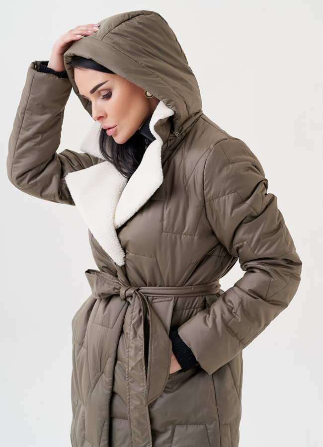 Полупальто с английским воротником модель № 79971 универмаг малина