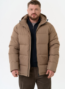 Мужской пуховик с капюшоном 