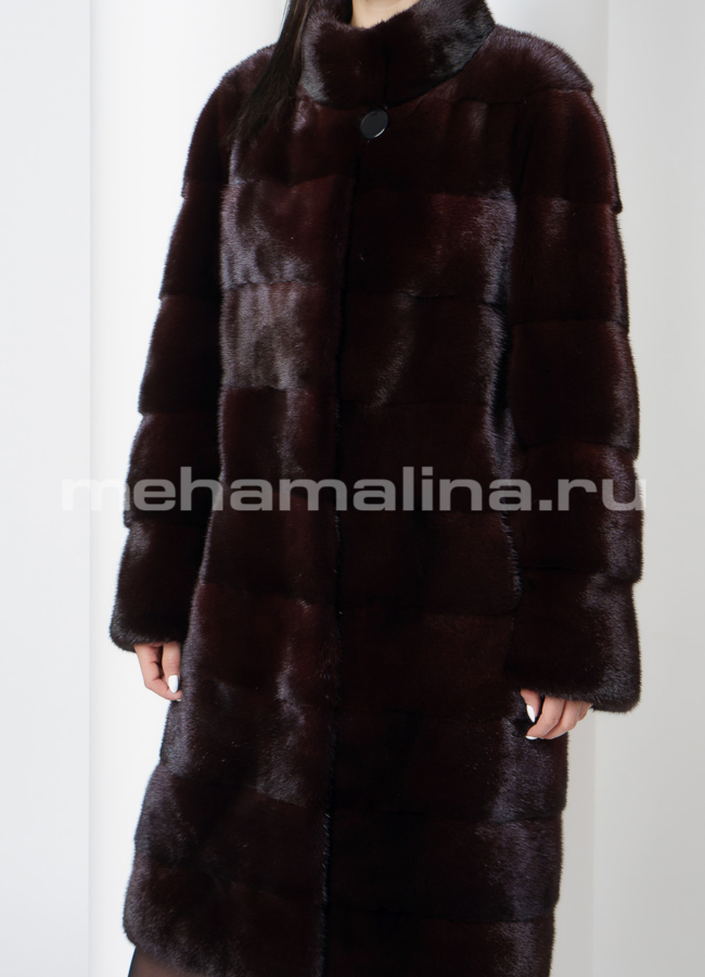 Шуба норка модель № S-696 универмаг малина