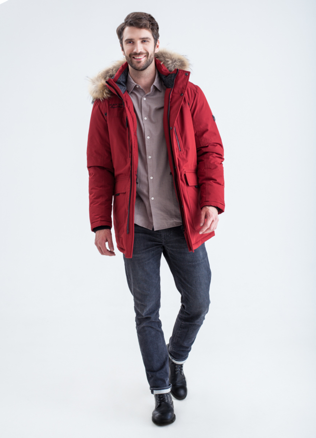 Пуховик мужской зимний модель № КМ-69 универмаг малина