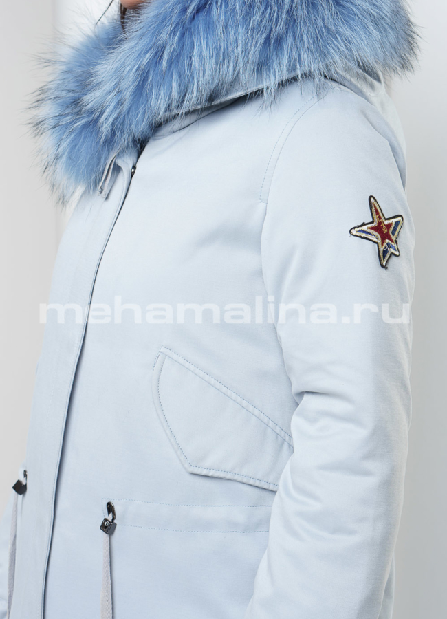 Меховая парка модель № П-168 универмаг малина