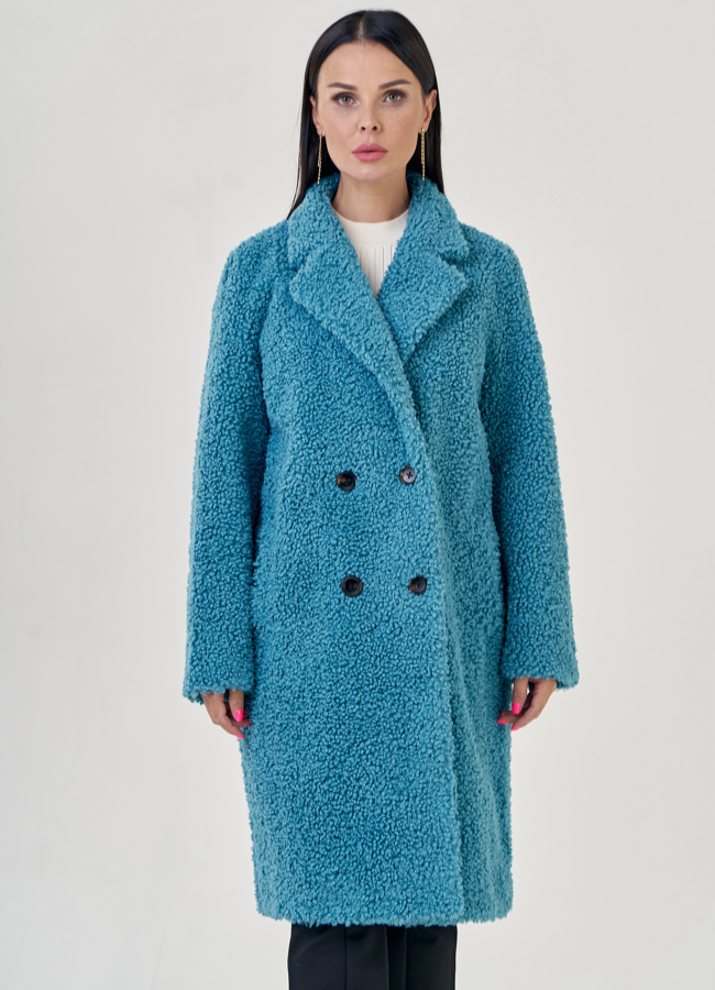 фото Женское пальто из искусственного меха  модель № 23238