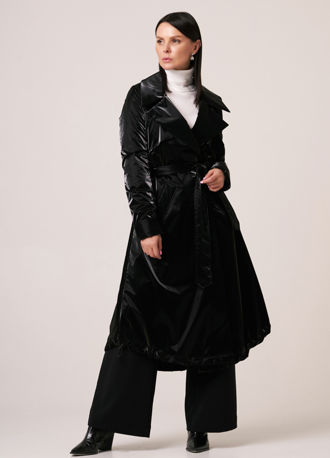 Плащ женский с английским воротником и поясом модель № 101 универмаг малина