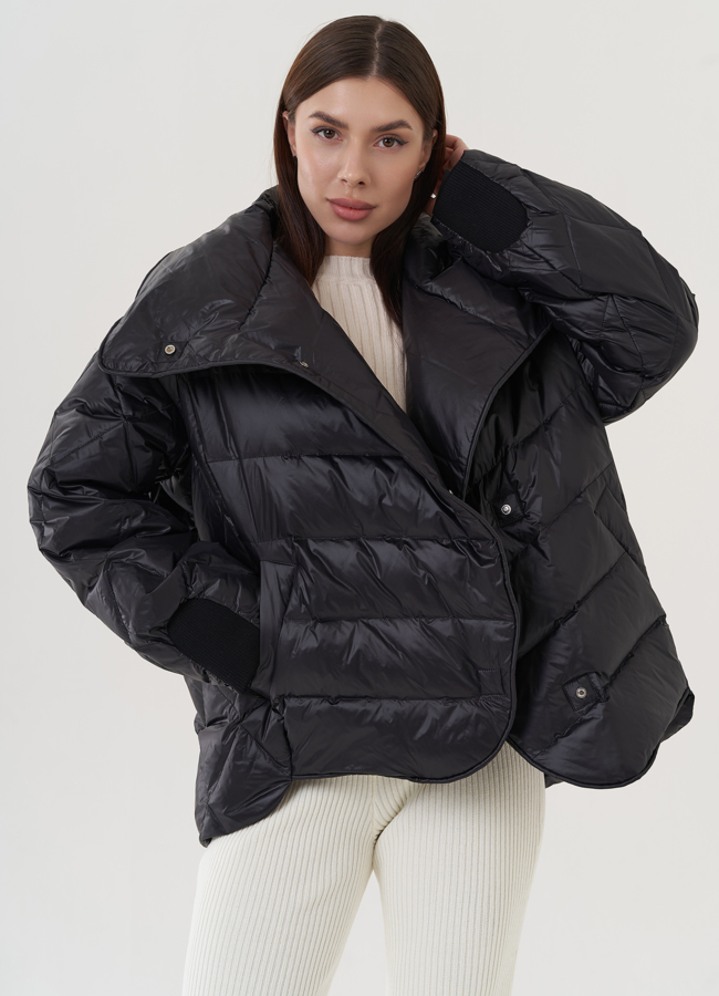 Пуховик женский оверсайз  модель № 25950 в рассрочку