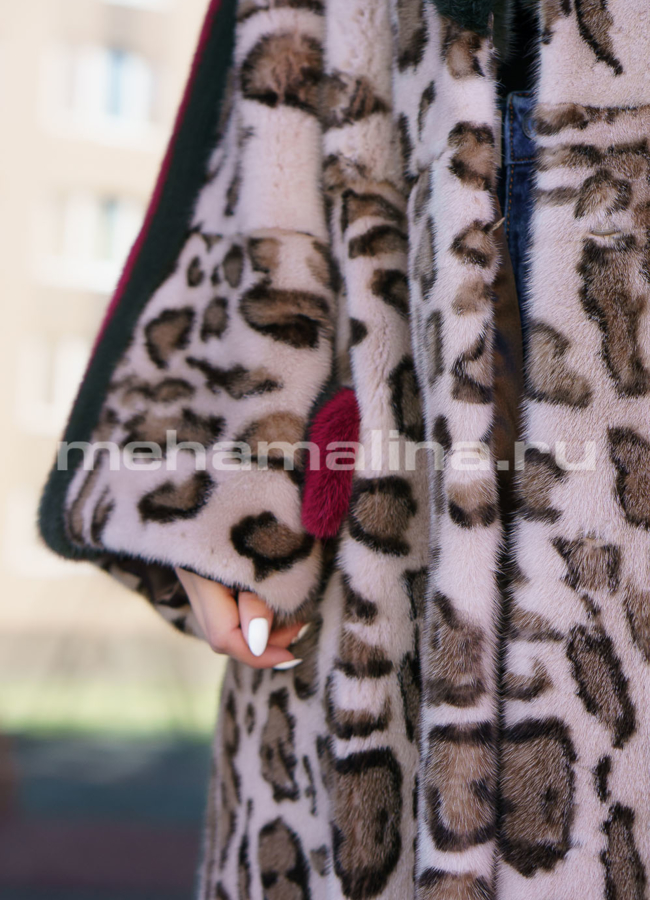 Норковая шуба модель № S-703 универмаг малина