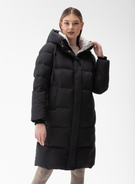 Женский пуховик с капюшоном 