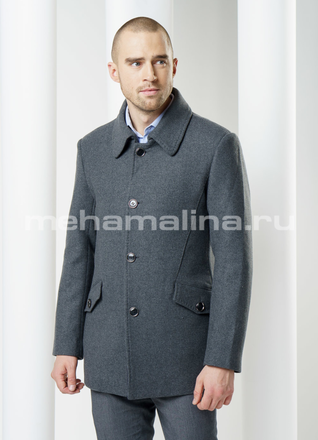 Пальто мужское, цвет серый модель № PK-4 в кредит Пальто мужское, цвет серый модель № PK-4 в кредит