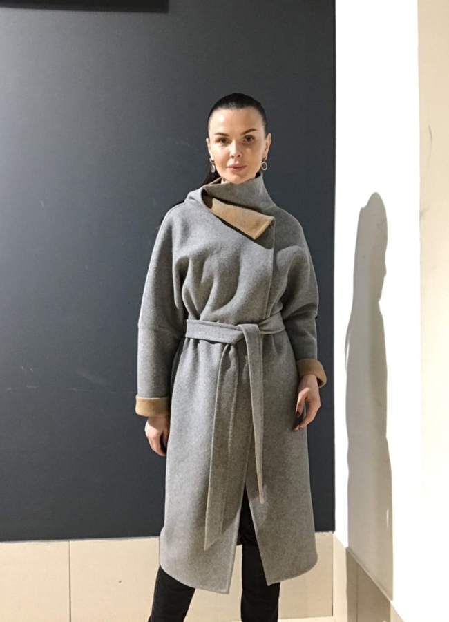 Двустороннее пальто модель № 729 универмаг малина