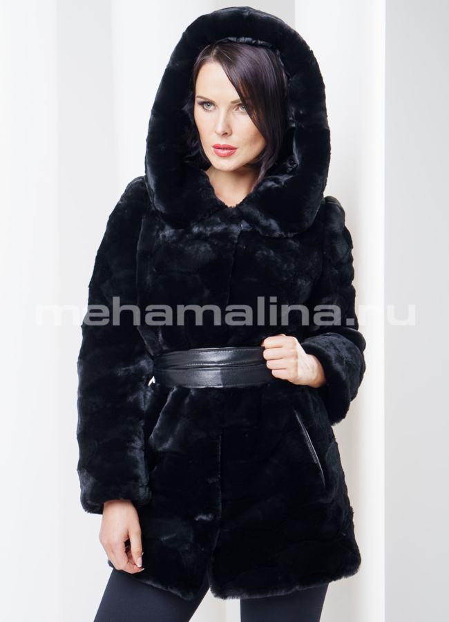 Шуба мутоновая из кусочков модель № S-270 в рассрочку