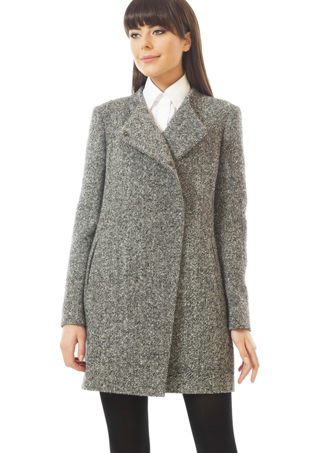 Пальто модель № BP-77 меха малина