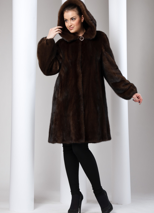 Шуба норка Brown модель № S-17 в кредит