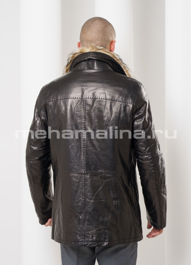 Дубленка мужская удлиненная модель № DM-98 в кредит