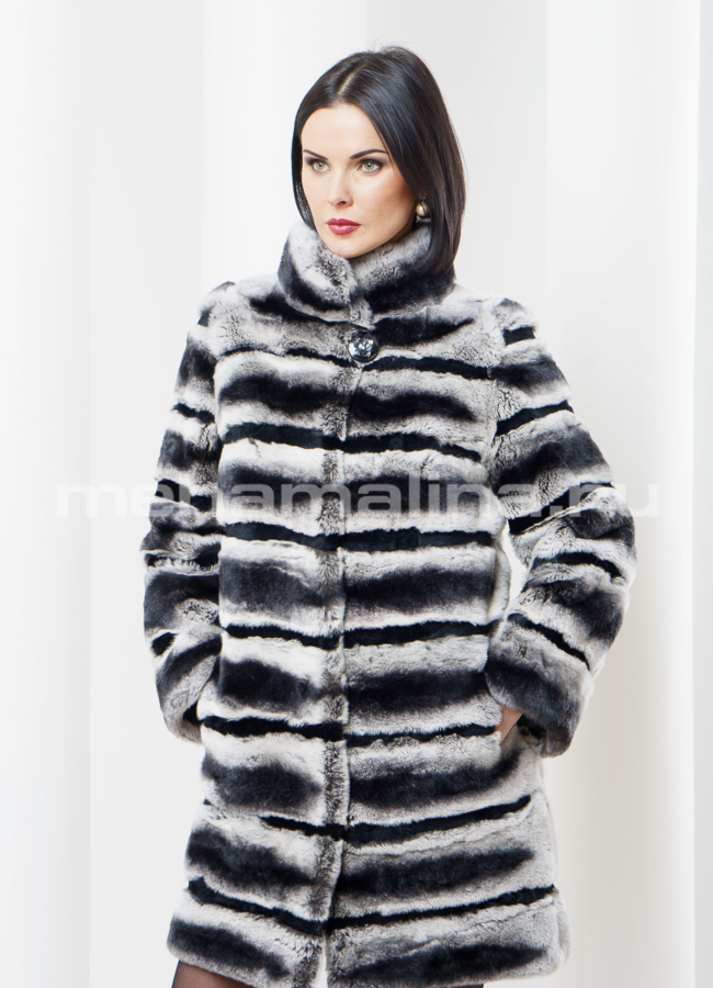 Шуба Rex воротник стойка модель № S-356 в кредит