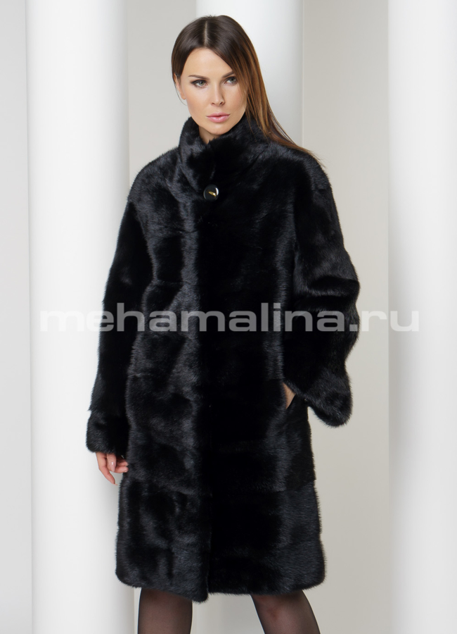 Норковая шуба  модель № S-580 универмаг малина