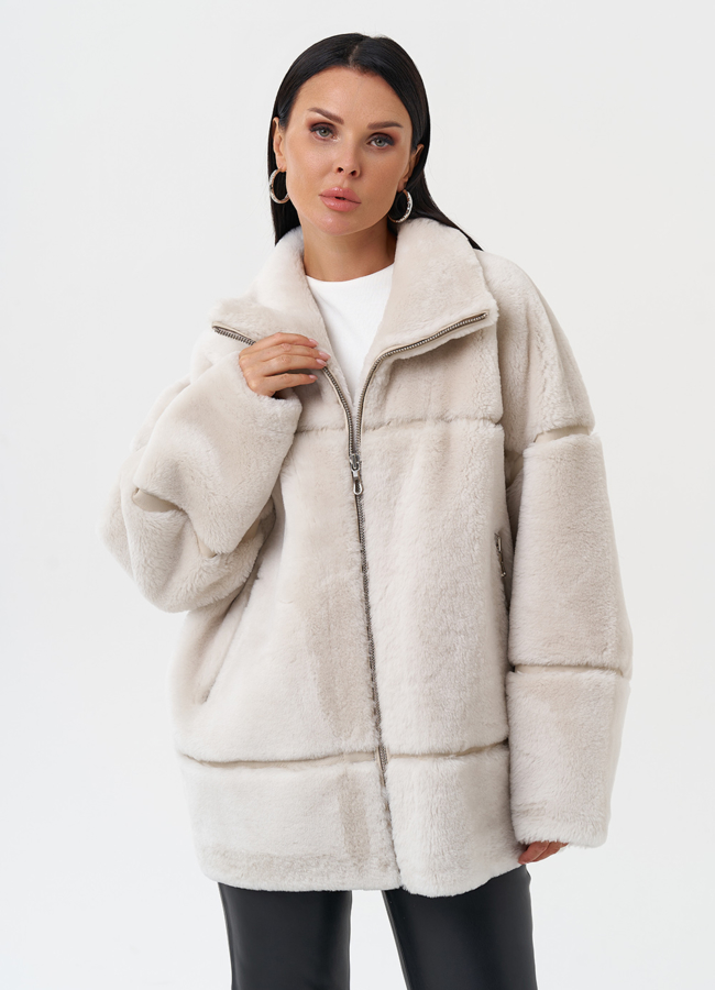 Женская натуральная дубленка модель № 28692 в кредит