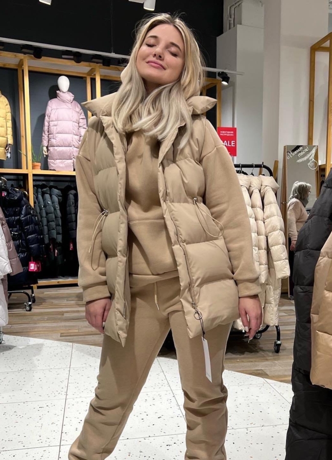 Костюм женский - худи+брюки+жилетка модель № 05 универмаг малина