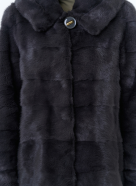 Куртка из меха норки с капюшоном