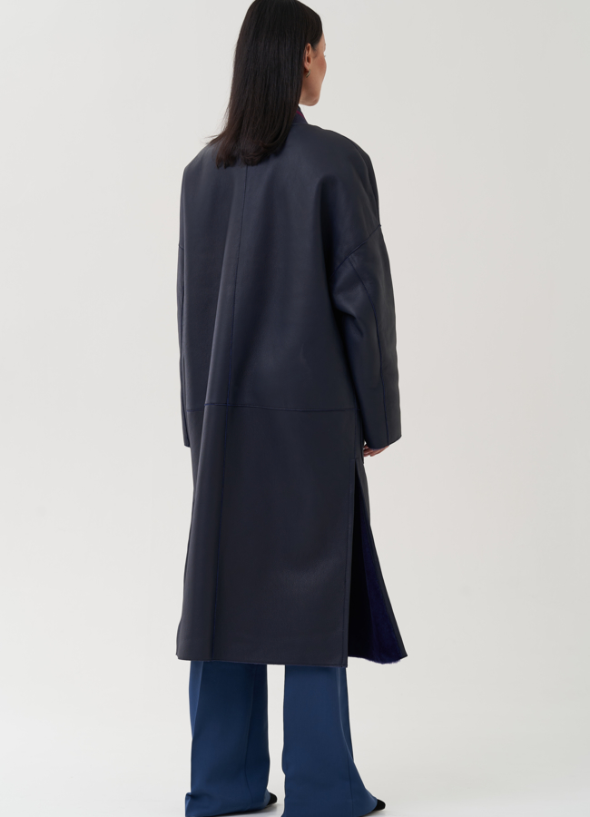 Женская дубленка из натуральной кожи модель № 25289 универмаг малина