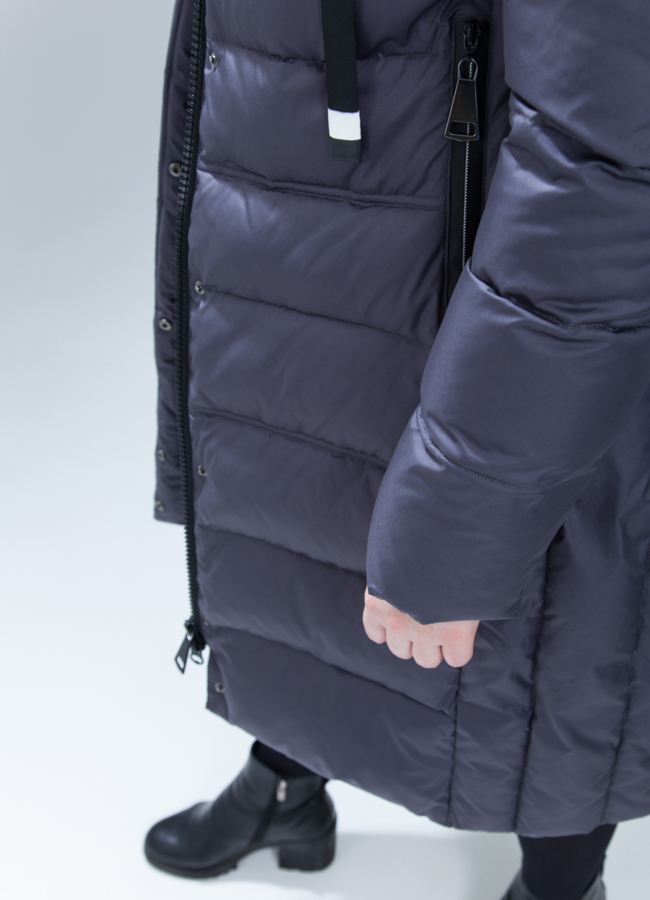 Пуховик женский на биопухе модель № П-359 в кредит