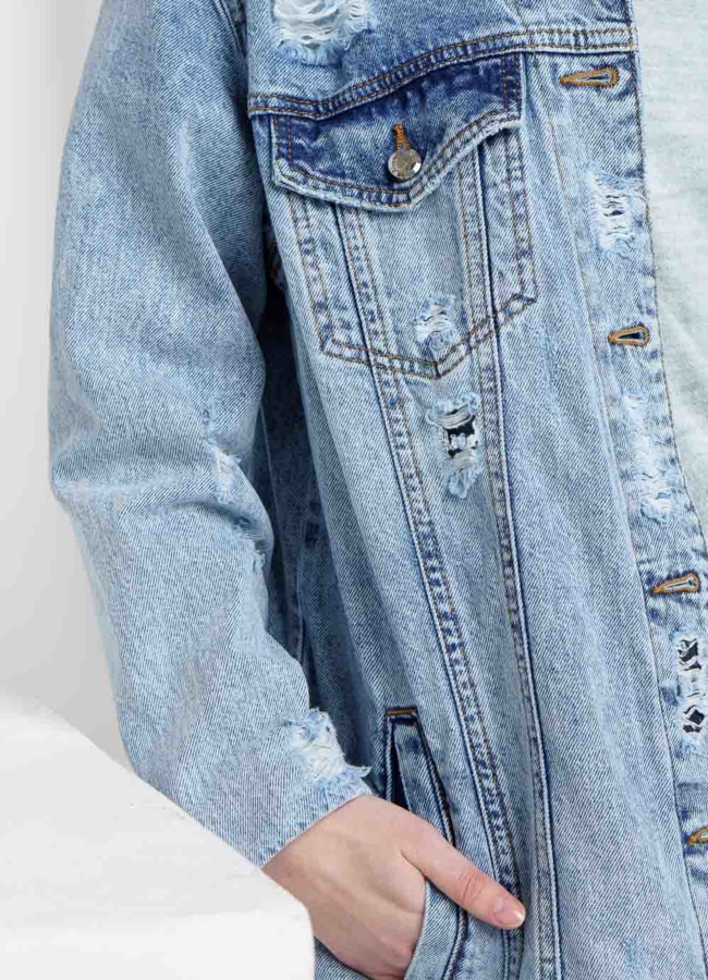 Куртка джинсовая  модель № 351 в кредит