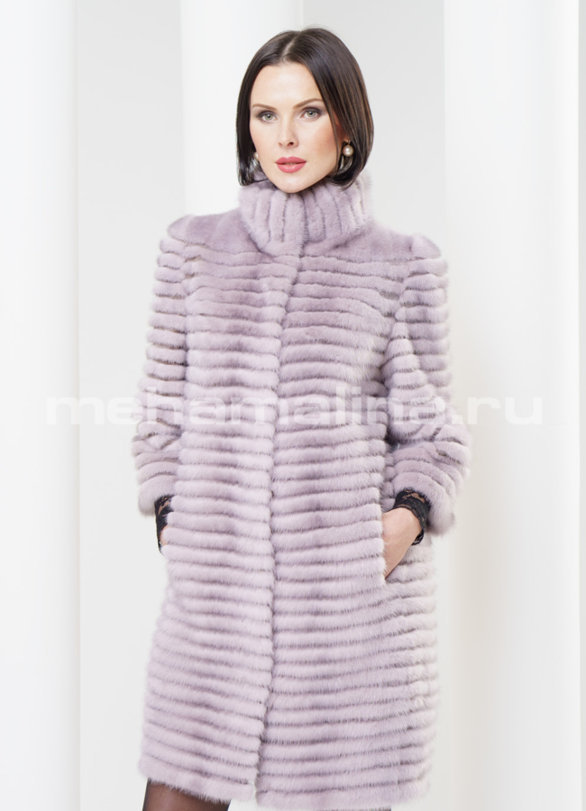 Шуба норка, стойка модель № S-323 в рассрочку