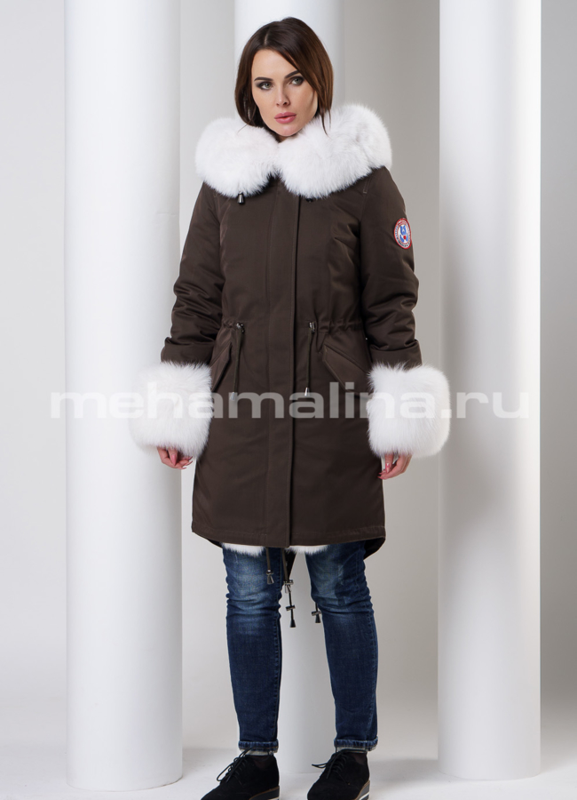 Парка с мехом Malina siberian wear модель № П-162 универмаг малина