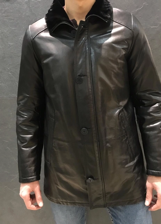 Дубленка мужская кожаная модель № Daniel Furs PK 1128 в рассрочку
