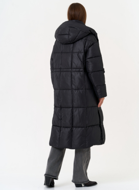 Женский пуховик черного цвета