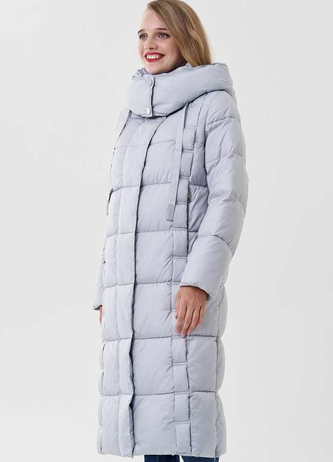 фото Женский пуховик с капюшоном  модель № 82045